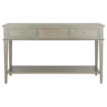 Barry Console With Storage Drawers Ash Grey