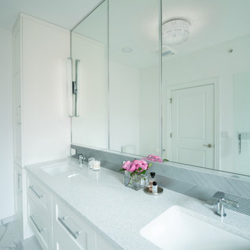 Bright Modern Bathroom – Glen Ellyn, IL