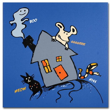 'Halloween House' Canvas Art by Carla Martell