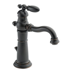 Delta Victorian&reg; Single Handle Centerset Lavatory Faucet - Bathroom Sink Faucets