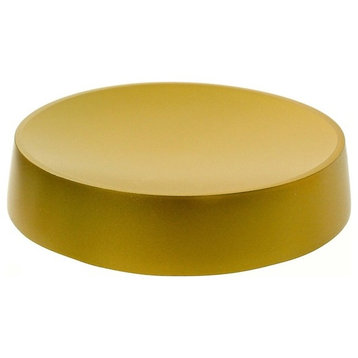 Round Soap Dish Free Standing, Gold