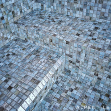 Indoor Swimming Pool and spa mosaic detailing