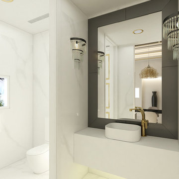 United Arab Emirates - Beautiful Modern Villa - Ground Dining Powder Room