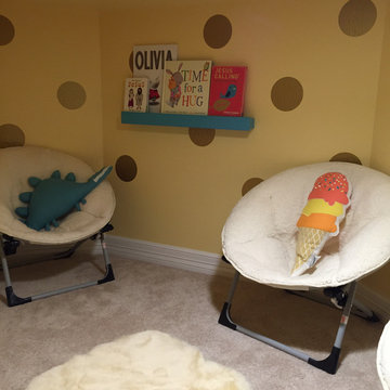 Storage Closet turned Reading Nook & Mudroom