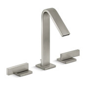 Kohler Loure Widespread Bathroom Faucet w/ Lever Handles, Vibrant Brushed Nickel