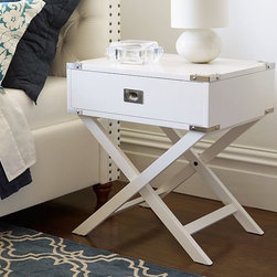 DEVON CAMPAIGN BEDSIDE TABLE - Products