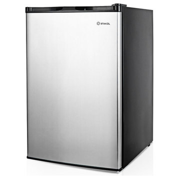 STAKOL 3 cu.ft. Compact Upright Freezer w/ Stainless Steel Door Removable Shelf