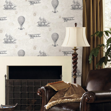 Wallpaper Perfect for a Den or Home Office