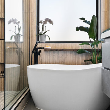 Newly Installed Bathtub | Cedar Cove Project