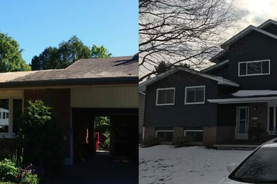 Custom Home Additions - Before [left] After [right]