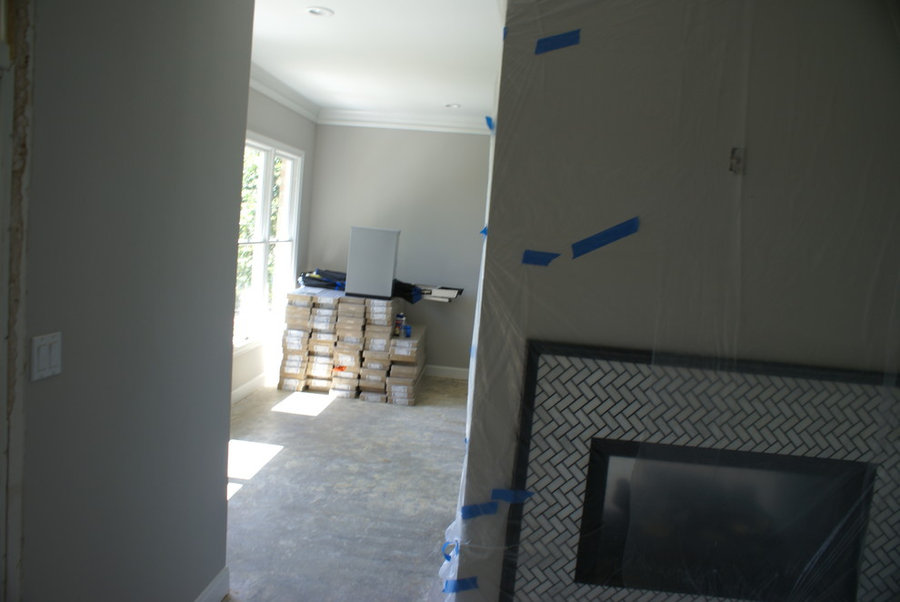 Westlake dark wood floors