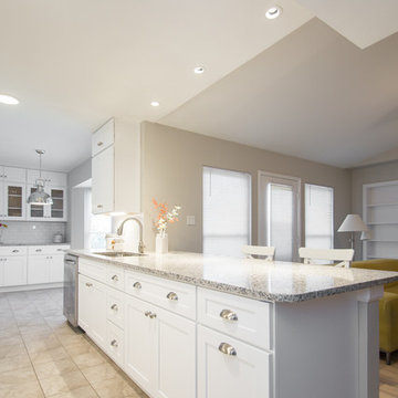 Kitchen | Contemporary Shaker Cabinets | Enlarged Countertops