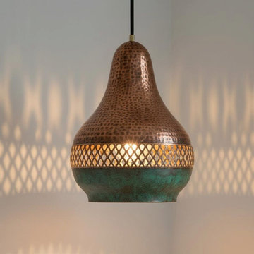 Verdigris Copper Pendant Light