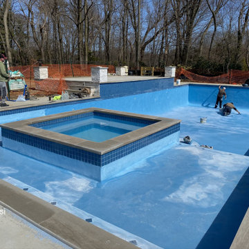 Gunite Swimming Pool build by Gappsi in Roslyn Heights NY