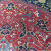 9'11 X 14'2 Handmade Navy Blue Fine Tabriz Oriental Rug