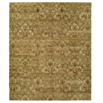 Royal Manner Derbyshire Hand-Knotted Rug, Moss, 4'x6'
