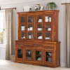 Philadelphia Classic Transitional Rustic Solid Wood Dining Room Hutch