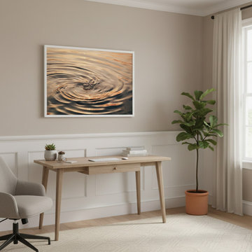 Whispering Waters Photorealistic Digital Artwork Transitional Wall Art