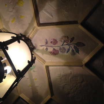 East Lansing coffered plaster ceiling painting
