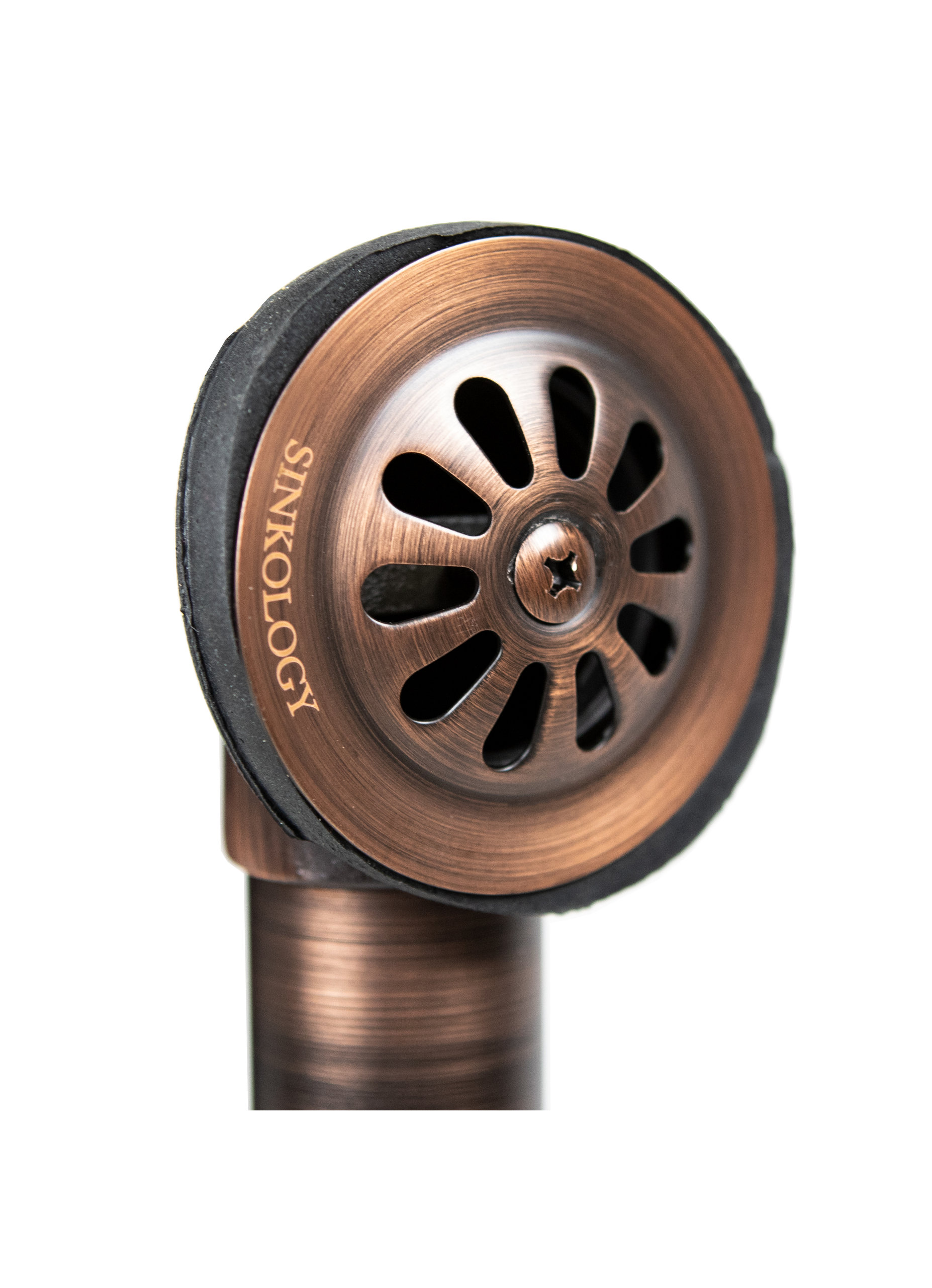 SinkSense 1.5" Pop-Up Bathtub Drain and Overflow Kit, Antique Copper