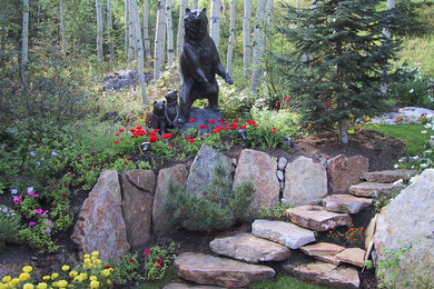 Inspiration for a farmhouse landscaping in Denver.