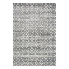 Bosphorus Moroccan Trellis Rug, Gray, 8'x10'