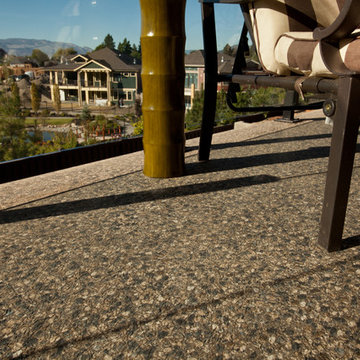 Designer Brownstone Aggregate Installation