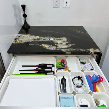 After: A Clean and Organized Junk Drawer with Modular Dividers