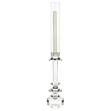 Vadim Crystal Glass Candle Holder, Style A