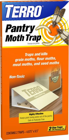 Trap A Pest Pantry Moth Traps - Safe and Effective for Food and Cupboard-  Glue Traps with Pheromones for Pantry Moths (8 Pack)
