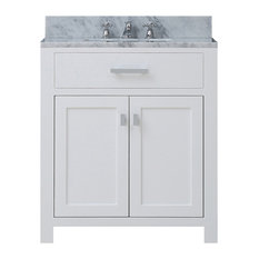 1st avenue bartlett pure white bathroom vanity without mirror without faucet 30 - Single Bathroom Vanity 1st avenue bartlett pure white bathroom vanity without mirror without faucet 30 - Single Bathroom Vanity