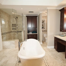 Master bath floor tile