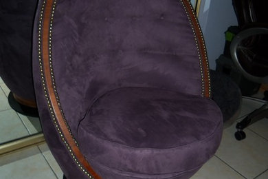 Reupholster egg chair