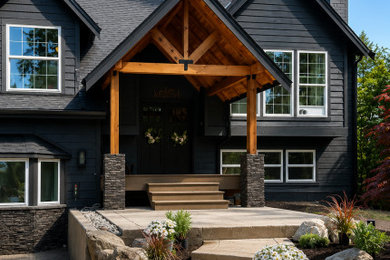 Inspiration for a rustic exterior home remodel in Other