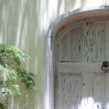 White Rustic Door - Detail