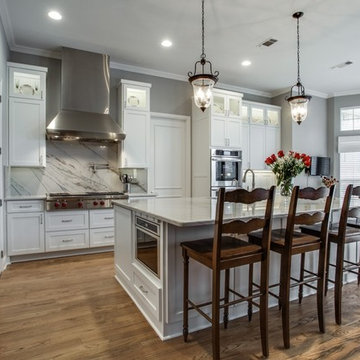 Timeless Gray and White Kitchen in Frisco