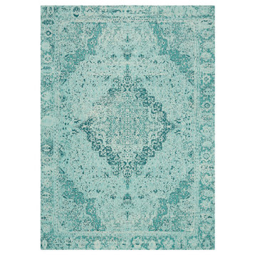 Safavieh Classic Vintage Collection CLV110 Rug, Teal, 6' X 9'