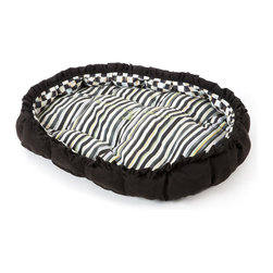 Courtly Check Pet Pouf - Medium | MacKenzie-Childs - Dog Beds