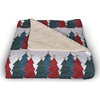 Christmas Tree Trio 50x60 Sherpa Fleece Blanket
