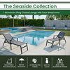 Seaside Outdoor Aluminum Sling Chaise Lounge