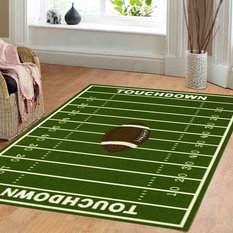 Football Field Rugs Houzz Furnishmyplace All Stars Football Field Kids Area Rug 6 X9
