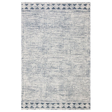 Safavieh Abstract Collection, ABT349 Rug, Ivory/Navy, 5'x8'