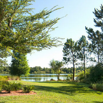 Suburban Lakeside Garden