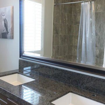 Updated Guest Bathroom Counter Top - Labrador Antique Granite Counter Top