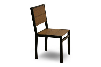 Park City Collection Dining Chair- Black/Antique Mahogany
