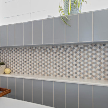 Coastal Casual Primary Bath Remodel Overland Park, KS