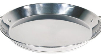 Optima Stainless Steel Paella Pan, 36 cm