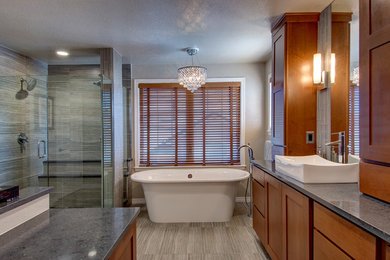 Design ideas for a transitional bathroom in Denver.