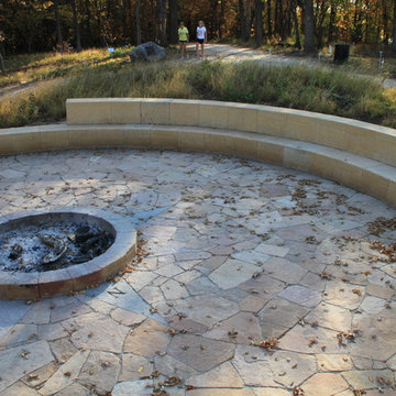 Council Ring and Fire Circle with Compass Stones