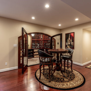 Amazing Basement Remodel, with Irresistible Wine Cellar in Ashburn VA